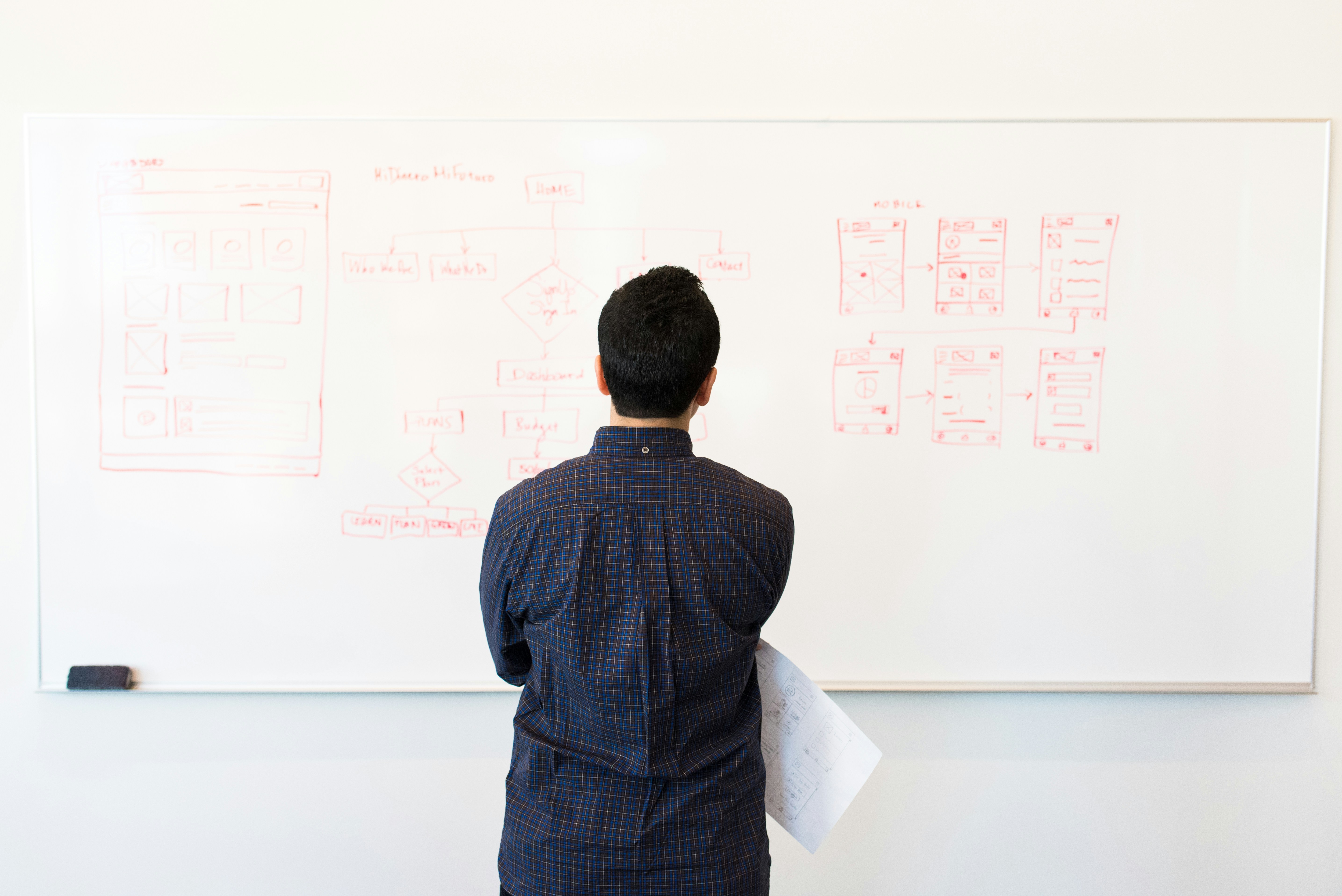A team focused on shared work, representing accountability as a structural feature.