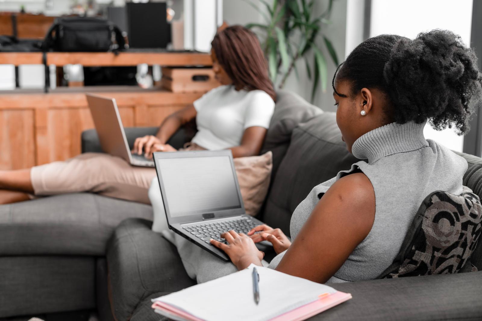 A remote professional working productively from a flexible, inspiring environment anywhere in Africa.